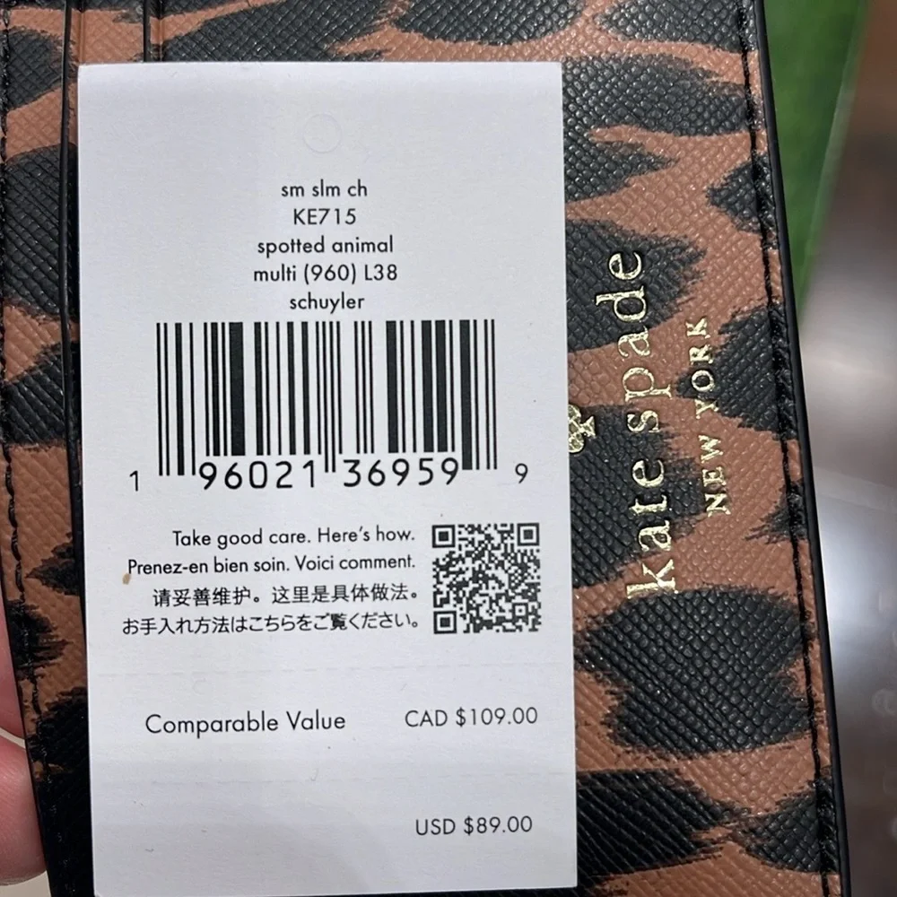 Kate Spade Schuyler Small Slim Card Holder NWT